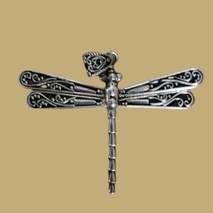 Sterling Silver Dragonfly Pendant large